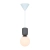 Lampa wisząca jasnobrązowa + klosz biały Sadie NO2512603018 - Nordlux